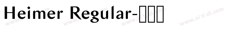 Heimer Regular字体转换